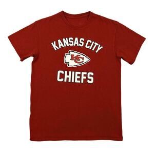 Kansas City Chiefs Red T-Shirt Medium 100% Cotton NFL Licensed Fan Gear